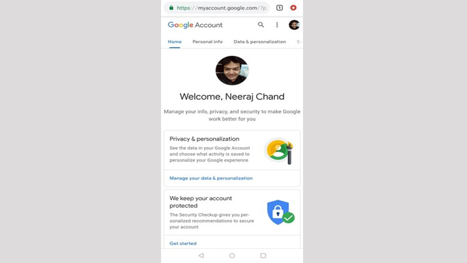 حساب Gmail