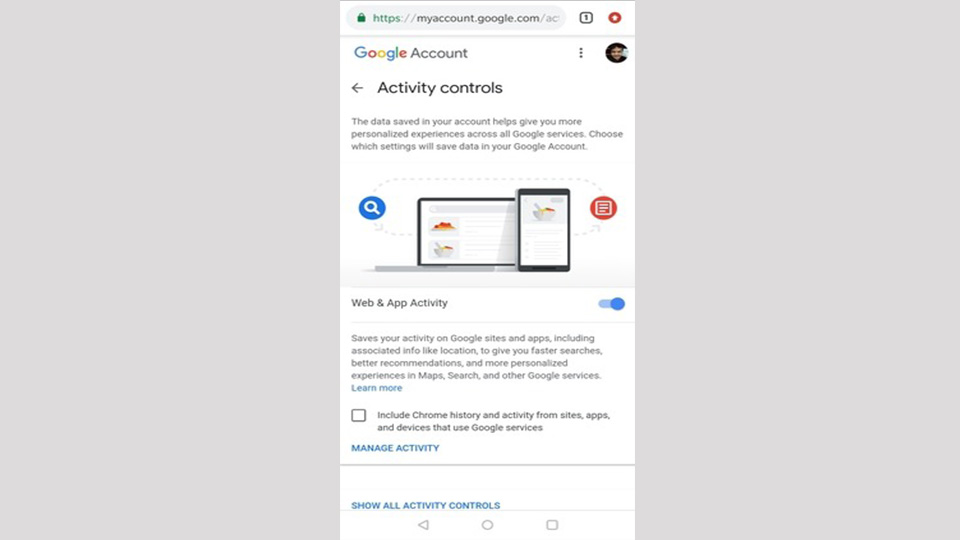 Control Your Activity Controls