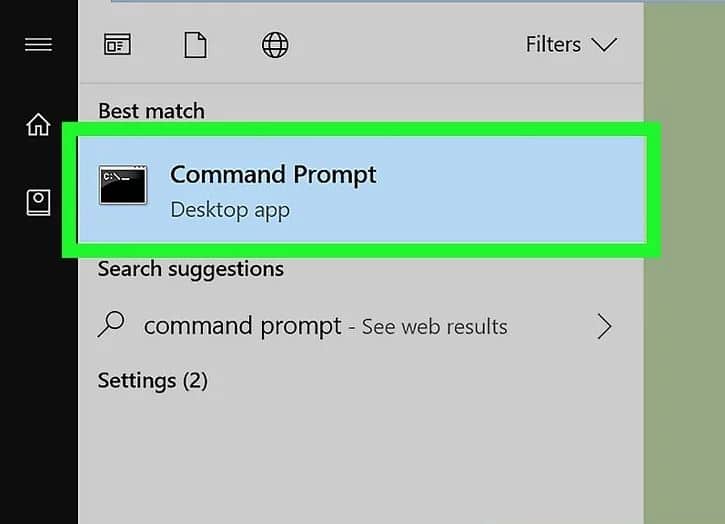 روی Command Prompt Image کلیک راست کنید. 