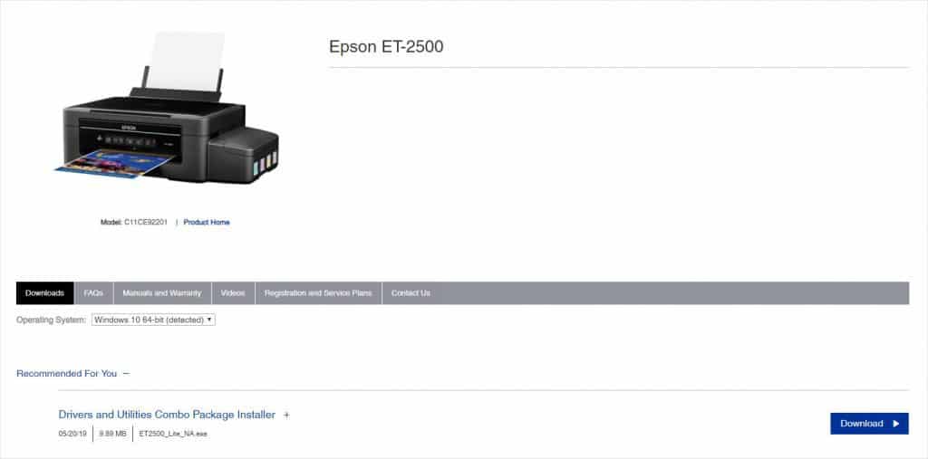 نصب درایور پرینتر Epson