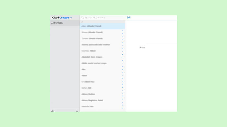 بازیابی مخاطبین