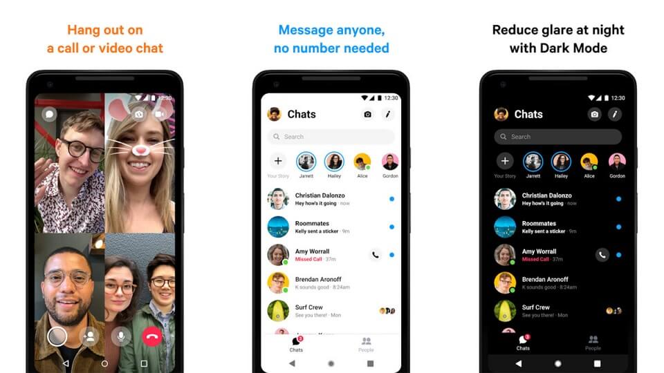 برنامه های اشتراک گذاری مکان برای اندروید : Facebook Messenger