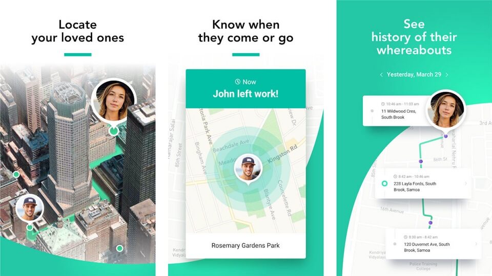 برنامه های اشتراک گذاری مکان برای اندروید : GeoZilla