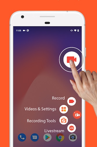 فیلمبرداری از صفحه نمایش اندروید با AZ 