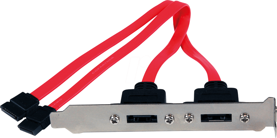 این سوکت پورت ESATA که در اسلات PCI ( برج  کامپیوتر) نصب می شود.