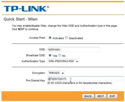 در این مرحله ssid مودم خود را وارد نمایید.