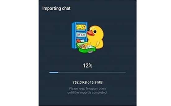 نمایش وضعیت انتقال چت
