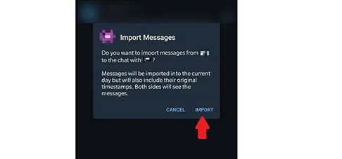 گزینه import را انتخاب کنید.