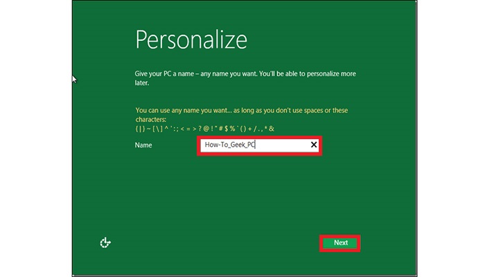 نام سیستم خود را انتخاب کنید.