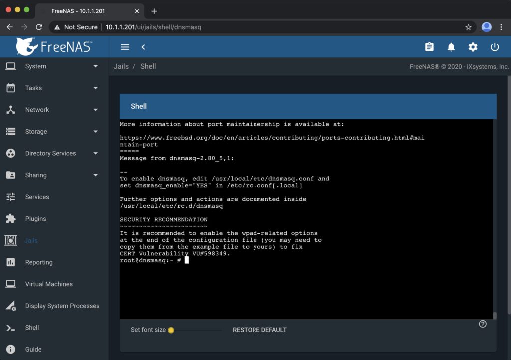 تبدیل کامپیوتر به سرور DNS - نصب Dnsmasq